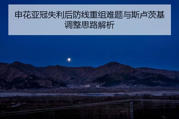 申花亚冠失利后防线重组难题与斯卢茨基调整思路解析